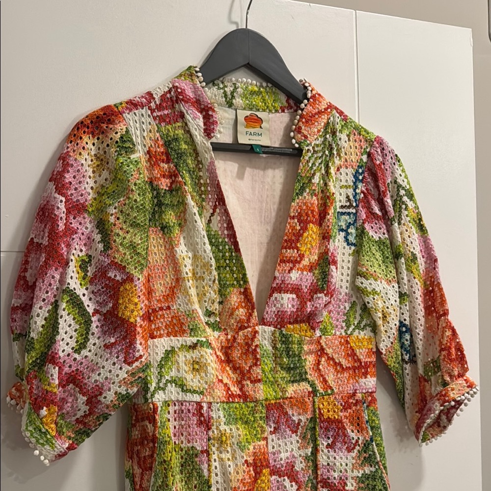 FARM Rio Floral Patchwork Mini Dress - Picture 2 of 3